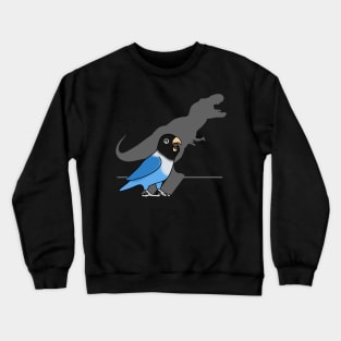 T-Rex Shadow Blue Masked Lovebird Crewneck Sweatshirt